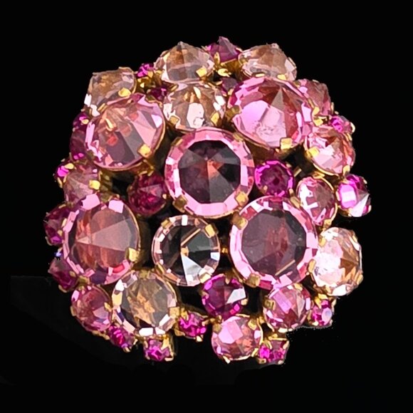Vintage Austria Crystal Brooch